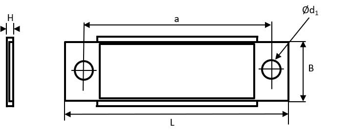 Magna-C Flache Leiste aus Neodym 35x15x2,2mm mit Gegenplatte-5