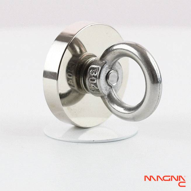 Neodym-Flachgreifer Ø45x8,7mm mit Öse-2
