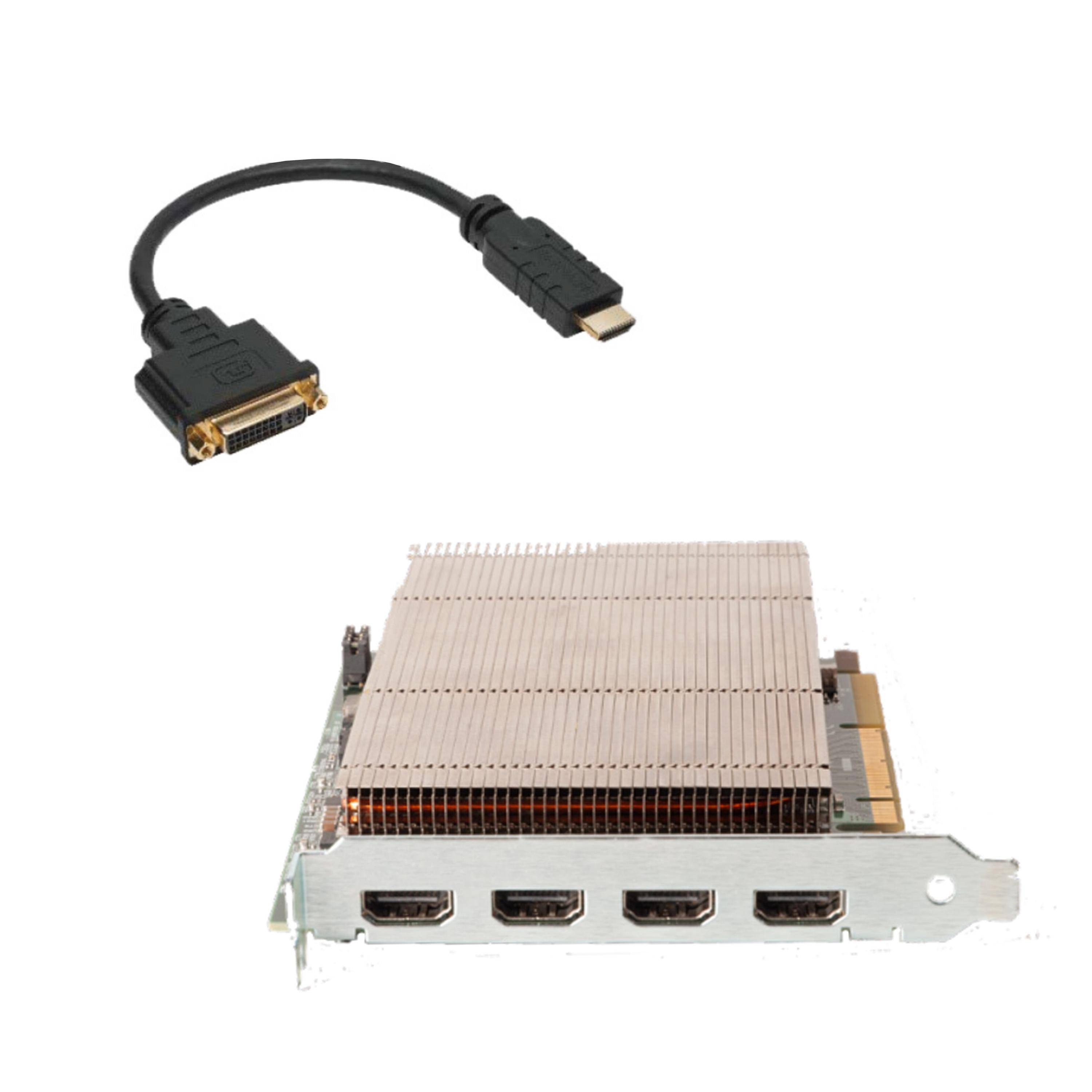 Radian Video Capture-Karten - HD, DVI, (4) channels HD capture card with DVI splitter cables-3