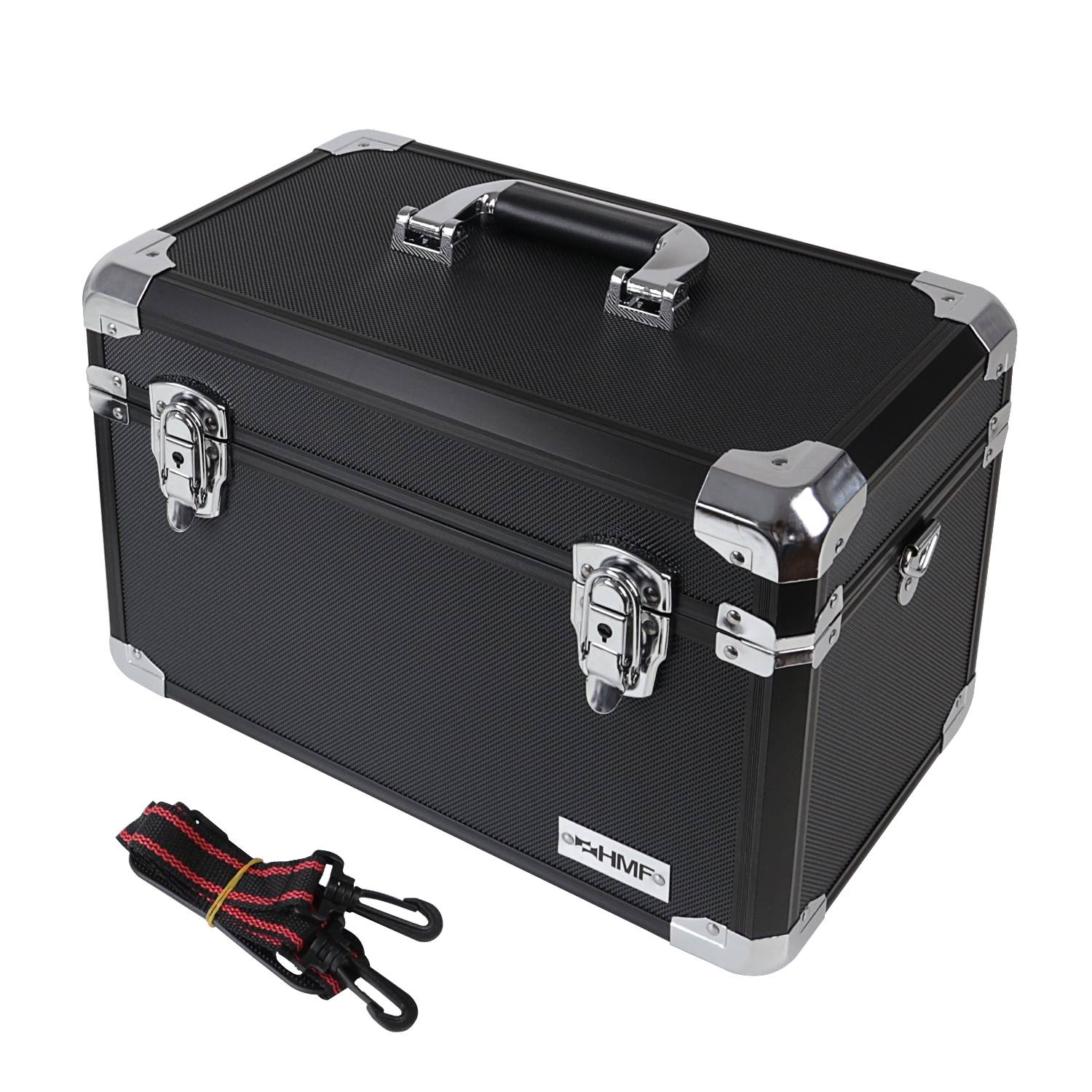 HMF 14801-02 Alu Transportkoffer, Aufbewahrungskoffer, individuelle Facheinteilung, 40 x 27,5 x 23,5 cm-2