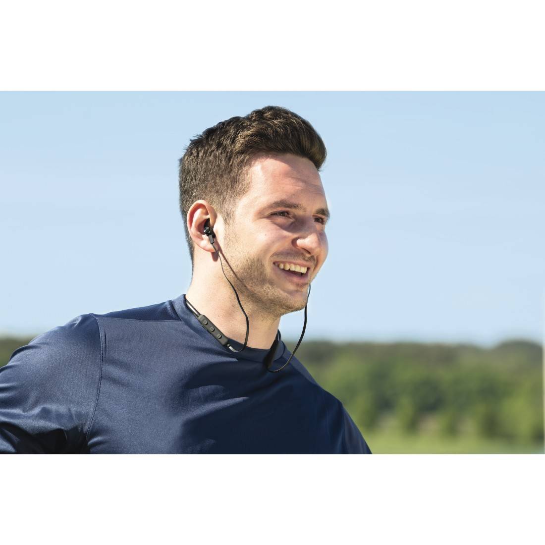 hama 00184190 Bluetooth®-Kopfhörer "Freedom Neck II", In-Ear, Mikrofon, Ear-Hook, Schwarz-1