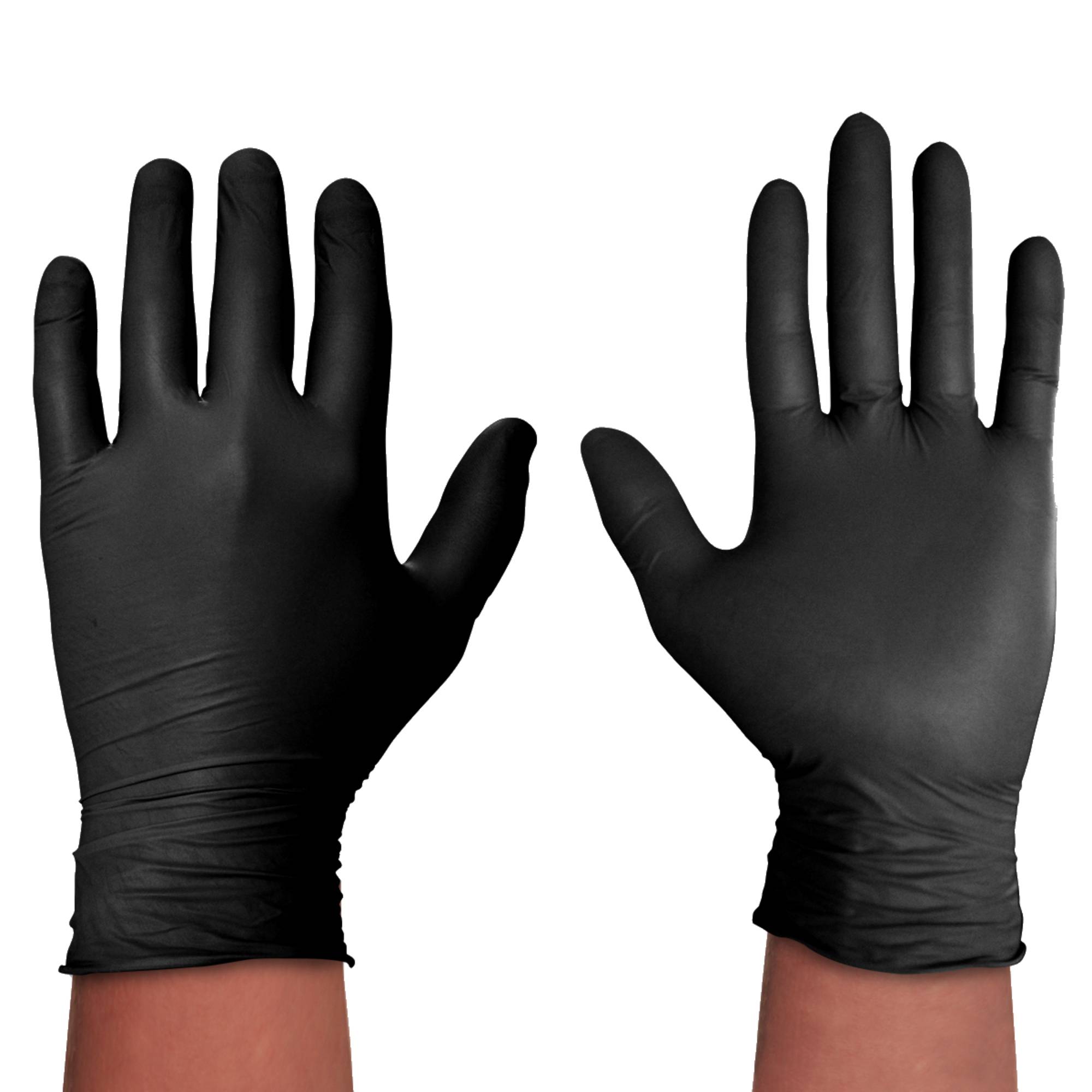 Handschuh Extra Black Gr.07 sw 100St.-1