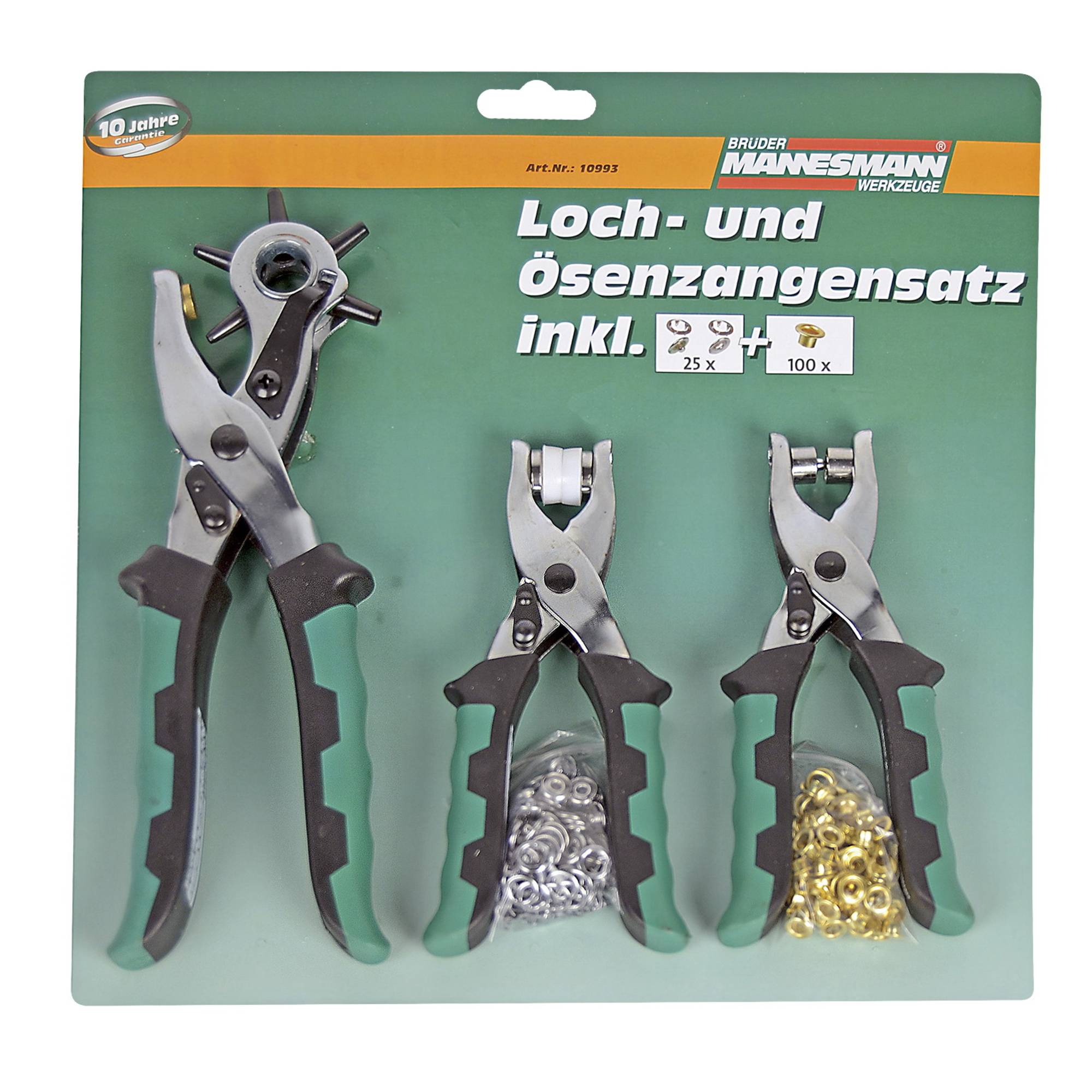 BRÜDER MANNESMANN Loch-/Ösenzange M10993 Set-0
