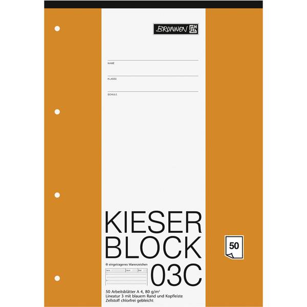Kieserblock A4 50Bl Lin03 lin