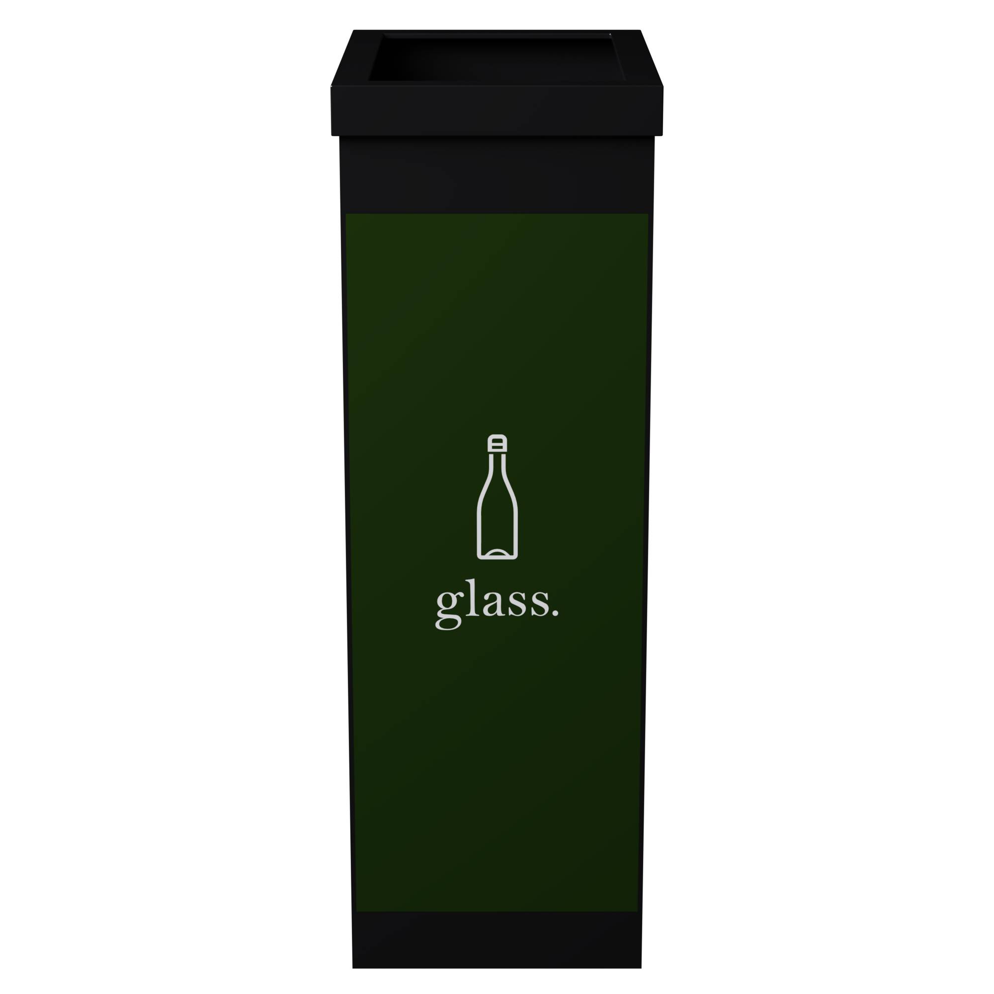 Mülltrenner Glas 60l sw-0