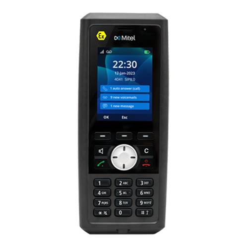 MITEL 742d - Robustes DECT-Handset (2,4“ LCD-Farbdisplay | DECT & GAP | Bluetooth 5.0 | Duplex-Freisprechen | Totmann- &-0