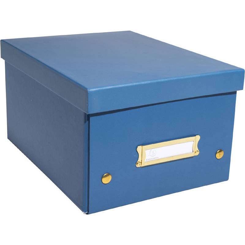 EXACOMPTA Ablagebox Neo Deco, DIN A5+, blau (8703255)-0
