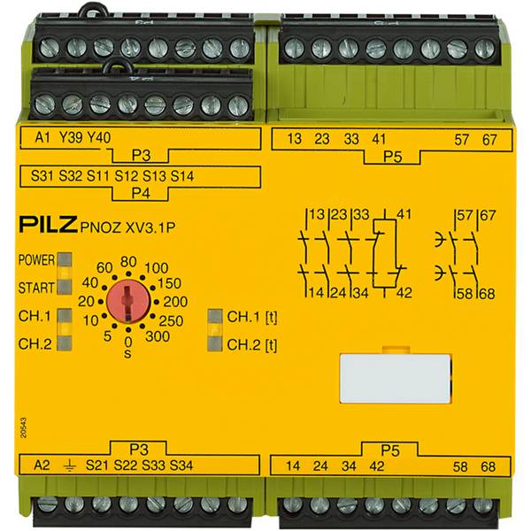 PILZ PNOZ XV3.1P 300/24-240VACDC 3no 1nc 2no Schaltgeräte P/n: 777538