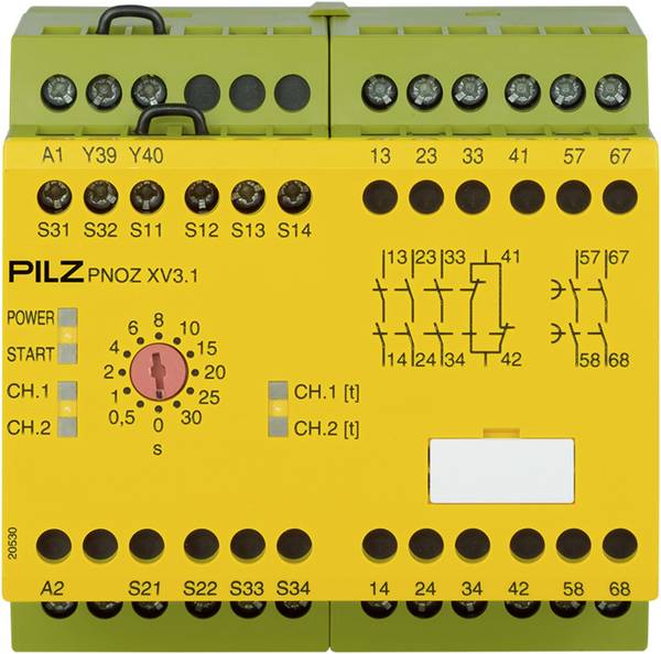 PILZ PNOZ XV3.1 30/24VDC 3n/o 1n/c 2n/o t Schaltgeräte P/n: 774530