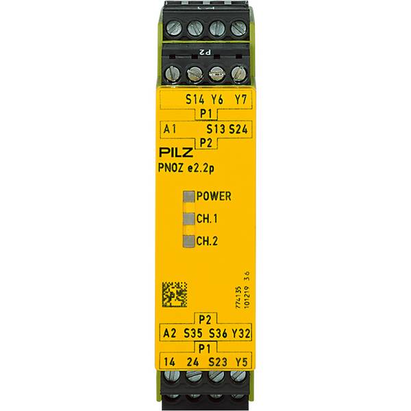 PILZ PNOZ e2.2p 24VDC 2so Schaltgeräte P/n: 774135