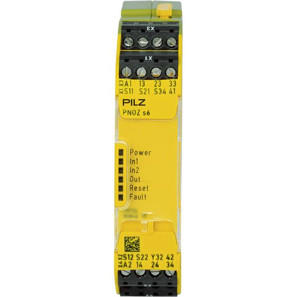 PILZ PNOZ s6 48-240VACDC 3 n/o 1 n/c Schaltgeräte P/n: 750136
