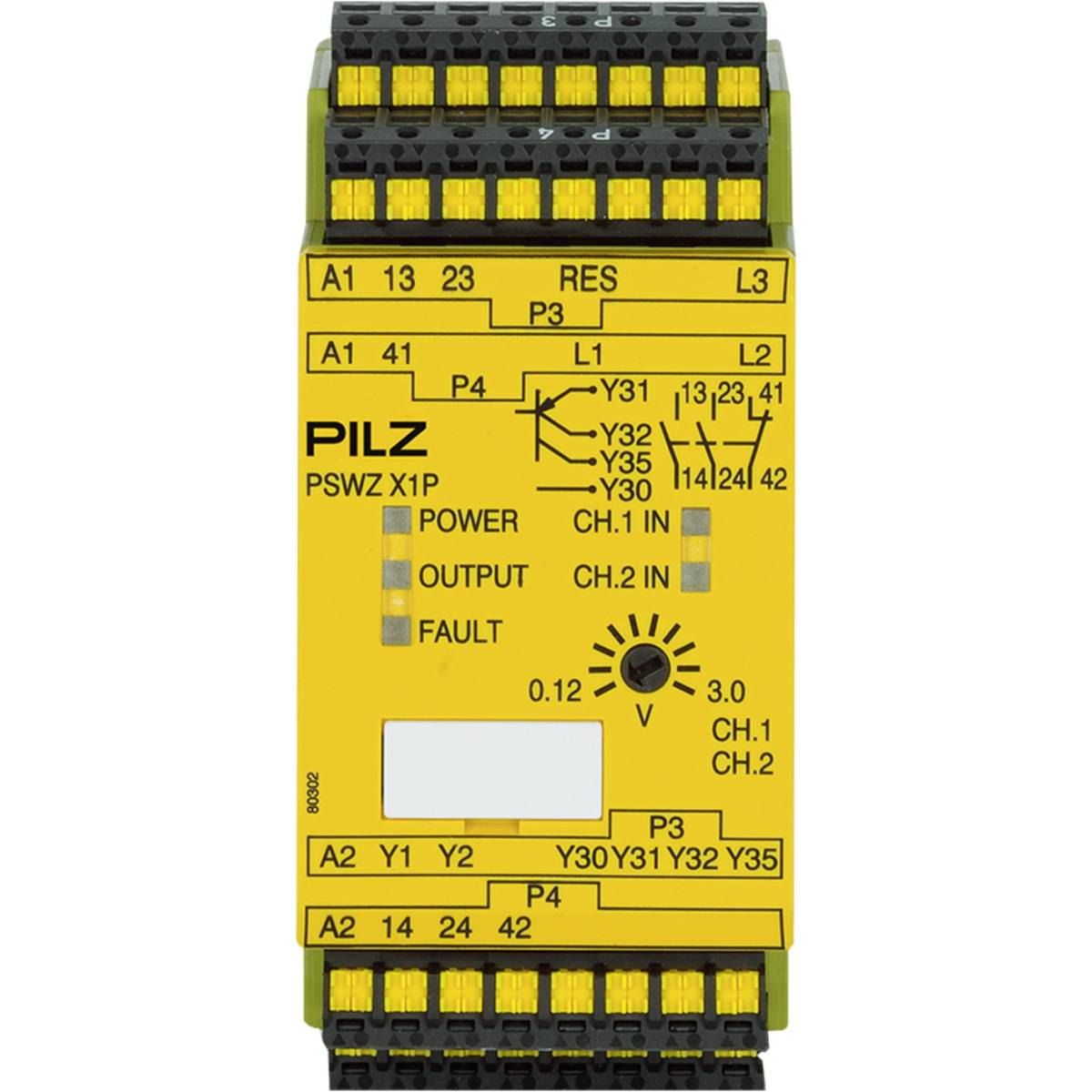 PILZ PSWZ X1P C 3V/24-240VACDC 2n/o 1n/c2so Schaltgeräte P/n: 787950-0