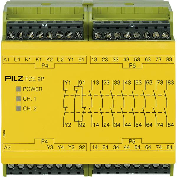 PILZ PZE 9P 24VACDC 8n/o 1n/c Schaltgeräte P/n: 777140