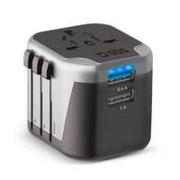 SBS Universal-Reiseadapter EU/UK/US/AUS-Stecker - - USB 2.0 - 60 min - USB-0