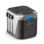 SBS Universal-Reiseadapter EU/UK/US/AUS-Stecker - - USB 2.0 - 60 min - USB
