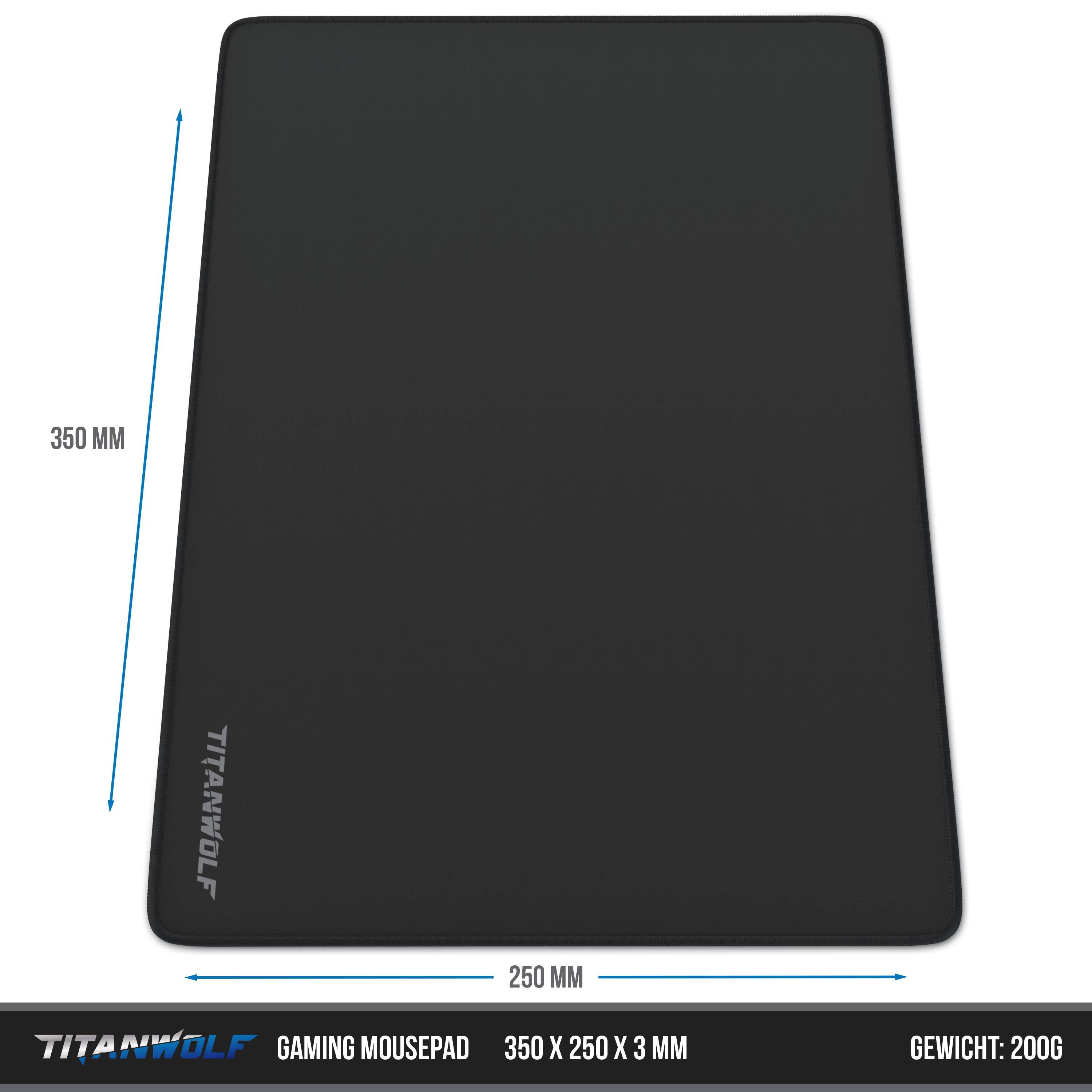 Titanwolf Speed Gaming Mauspad 350 x 250mm Mousepad / 3mm Höhe / rutschfest / strapazierfähig-2