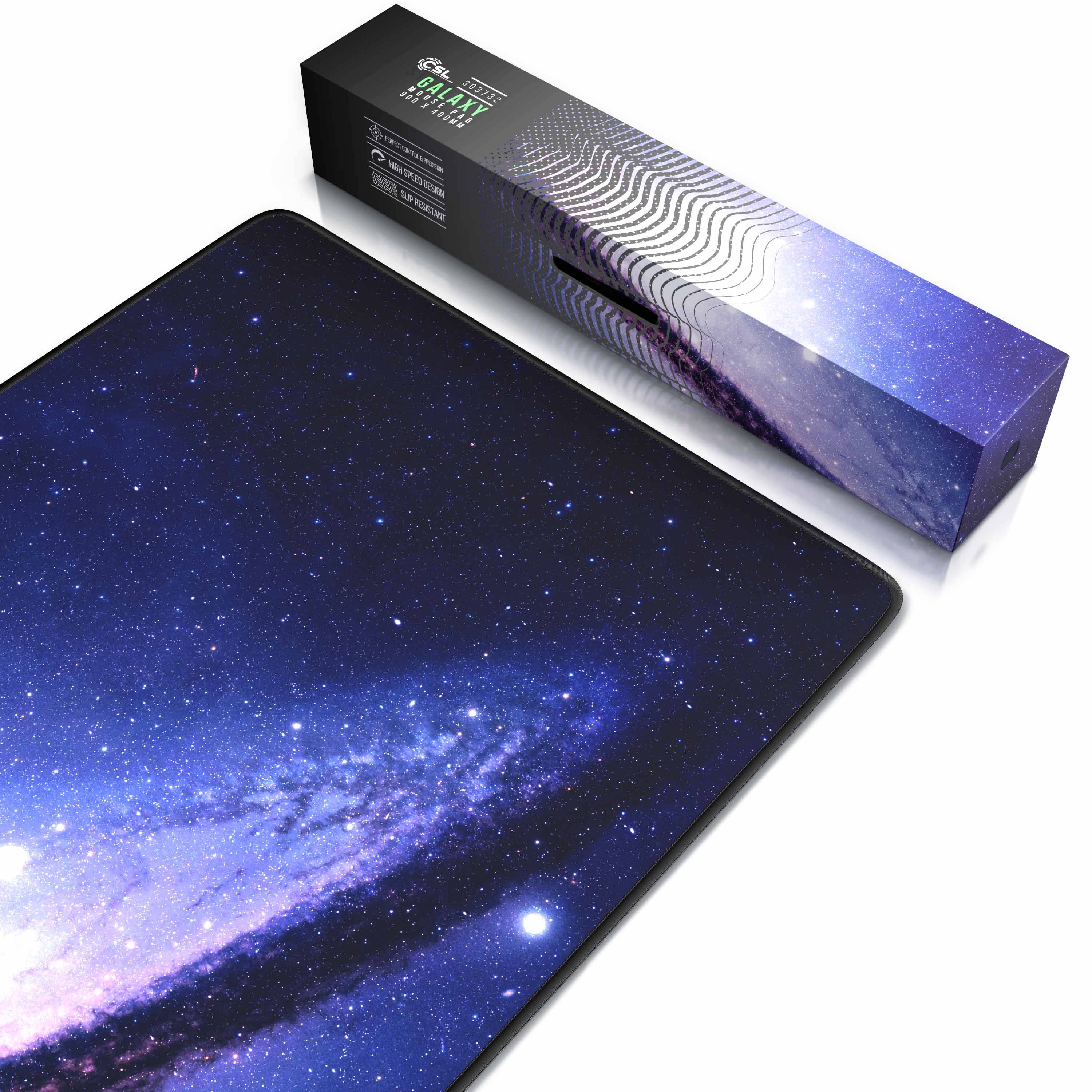 CSL XXL Gaming Mauspad Schreibtischunterlage Mousepad 900 x 400mm / Präzison & Geschwindigkeit-2