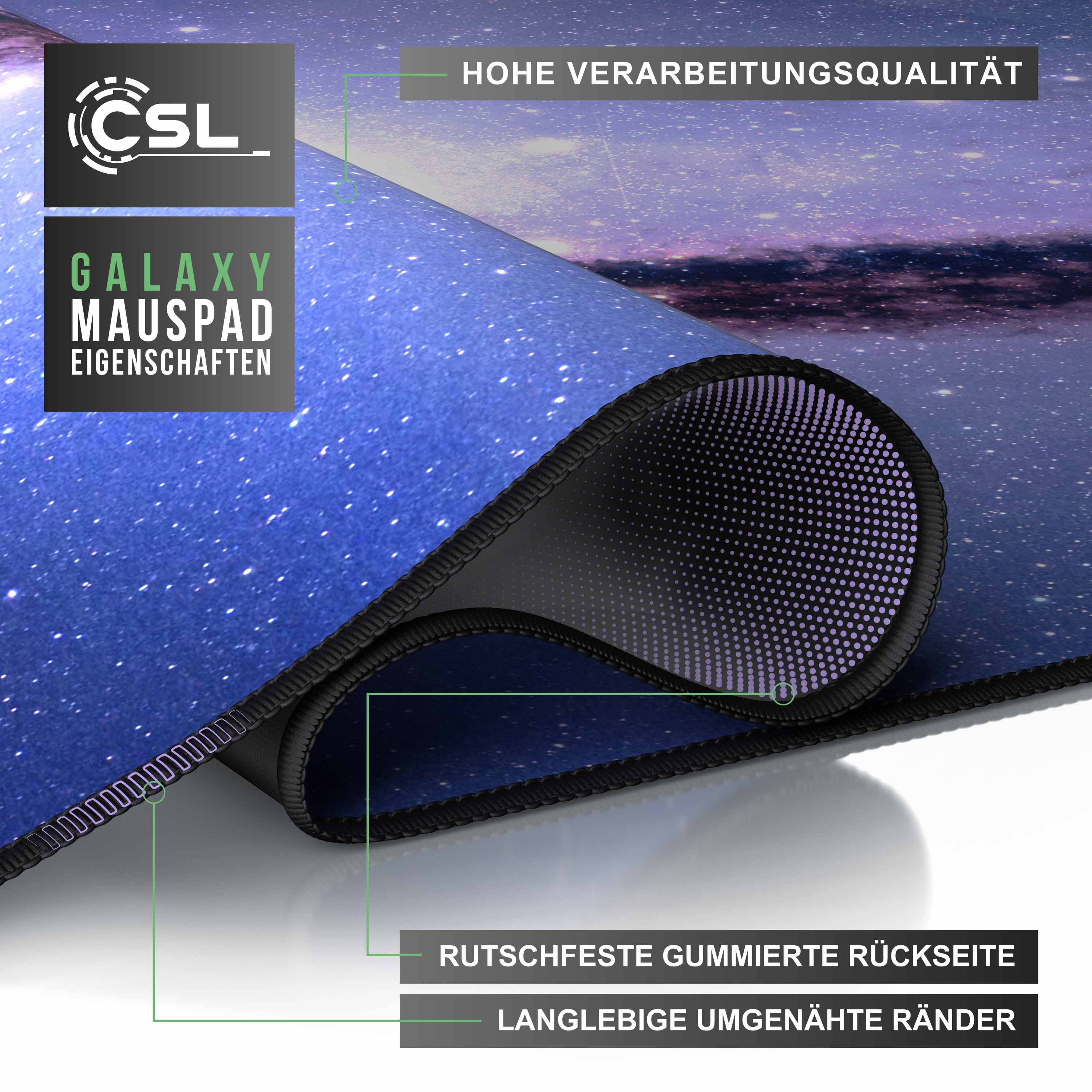CSL XXL Gaming Mauspad Schreibtischunterlage Mousepad 900 x 400mm / Präzison & Geschwindigkeit-3