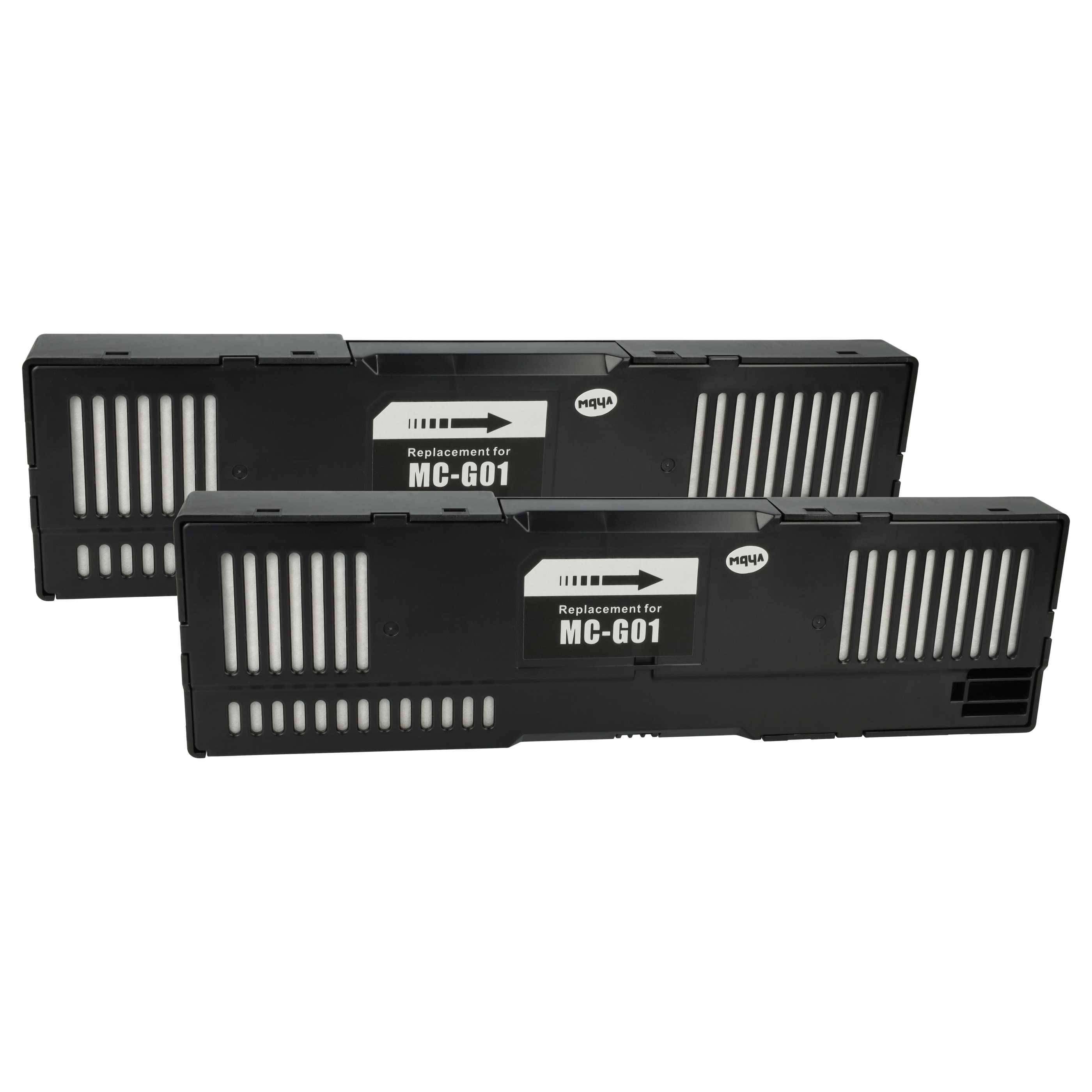 vhbw 2x Resttintenbehälter kompatibel mit Canon MAXIFY GX5050 | G6055, G6091, G6092, G6090, GX5055 Tintenstrahldrucker --0