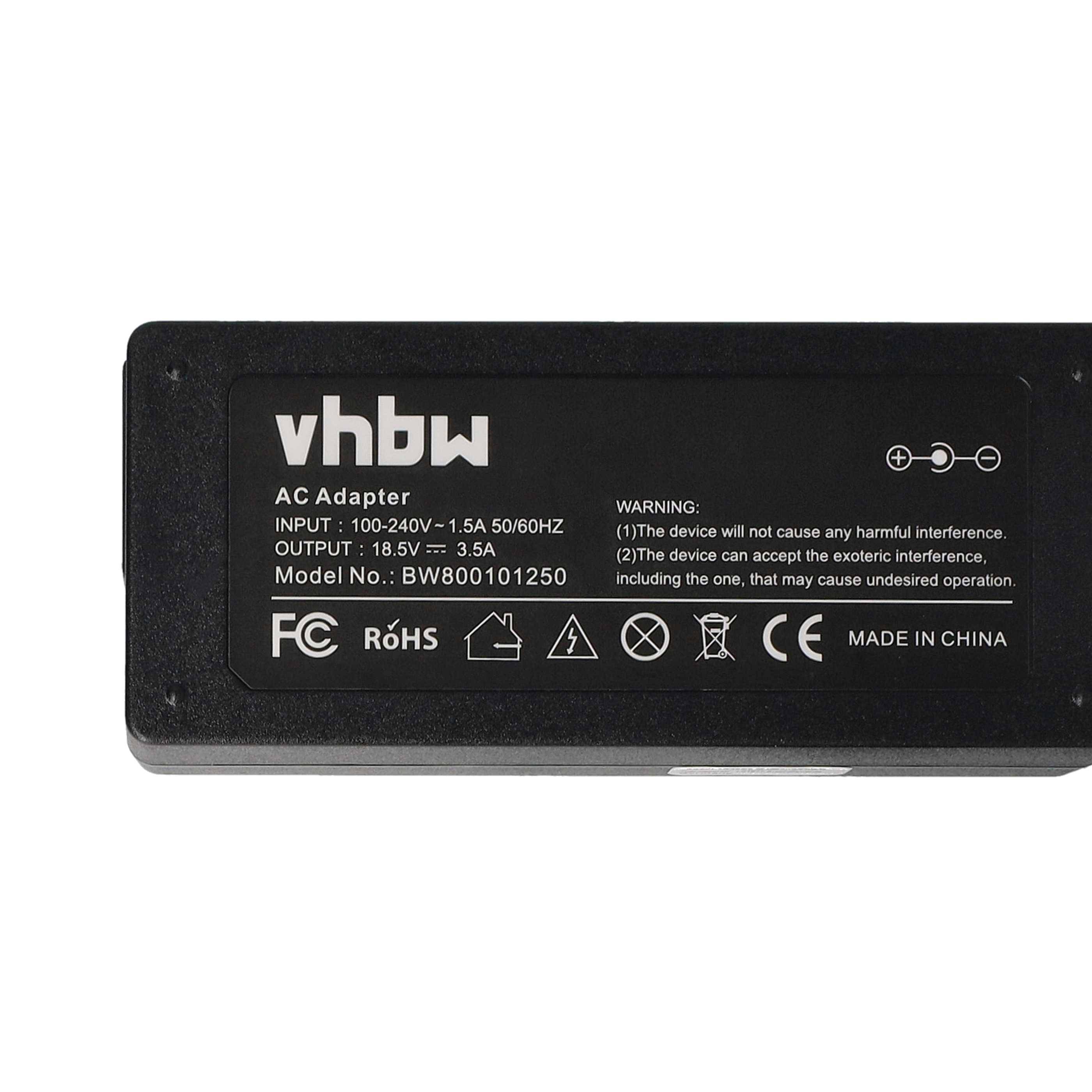vhbw 1x Netzteil Ersatz für HP PPP014L-S | PPP014L-SA, PPP014H-S für Notebook, 65 W-4