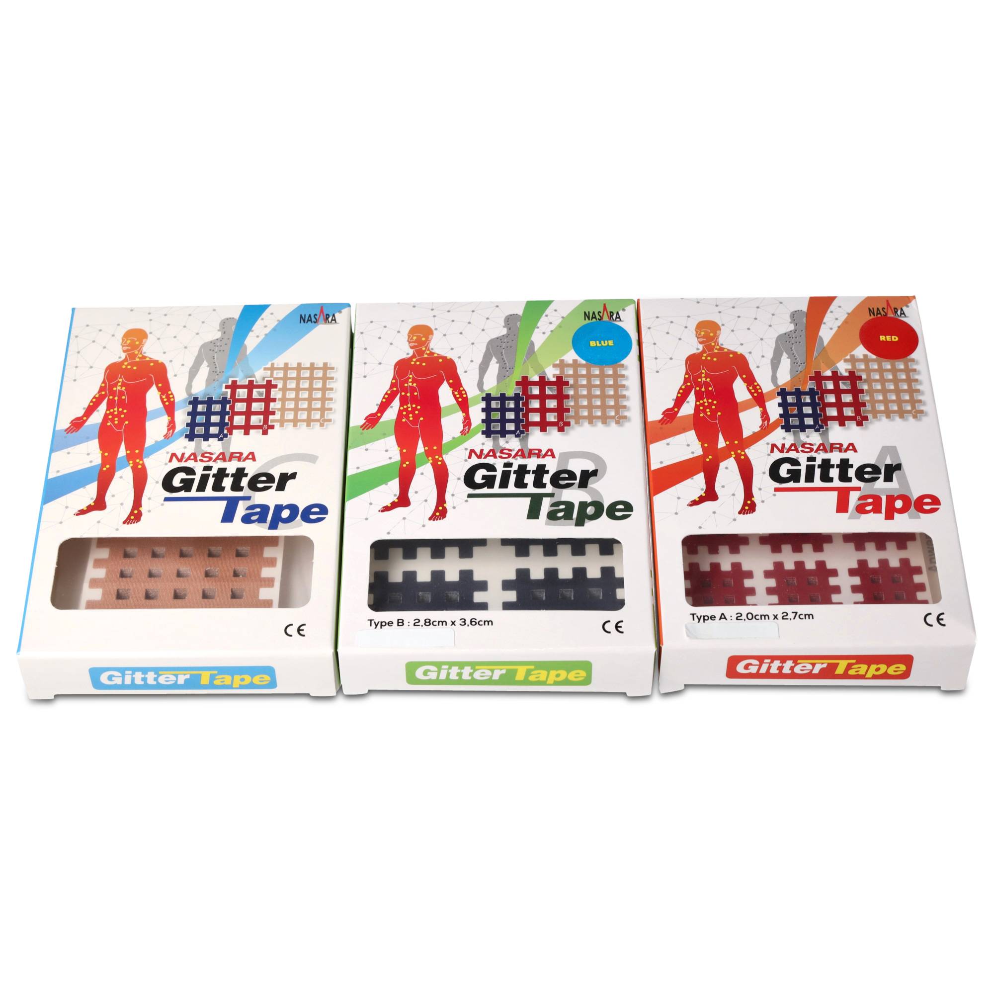 NASARA Gitter Tape / Akupunkturtape-4