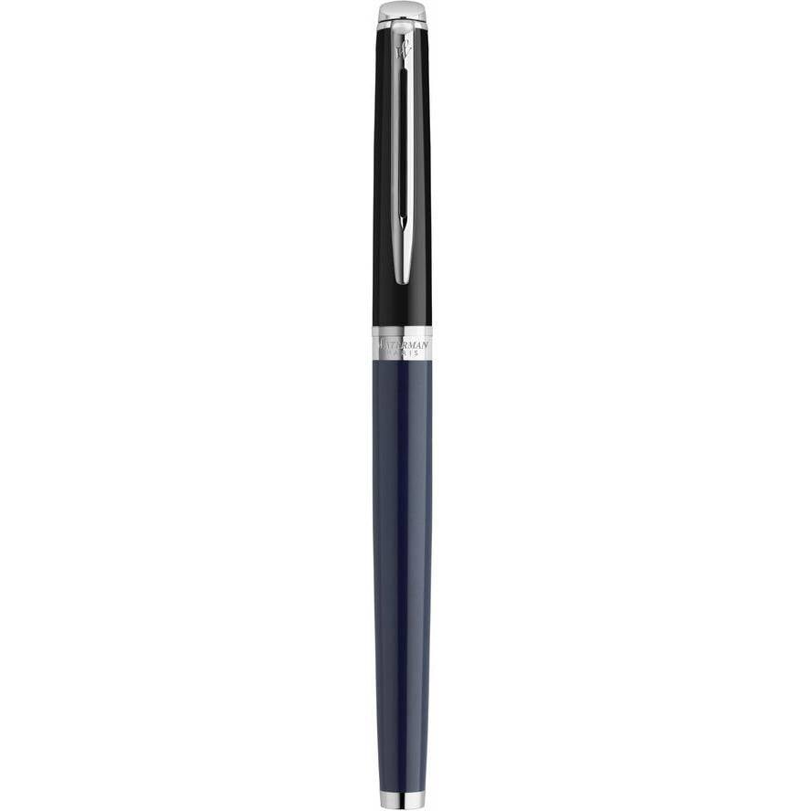 Waterman Hémisphère, Schwarz, Blau, Blau, Lack, Edelstahl, Fein, Beidhändig-4