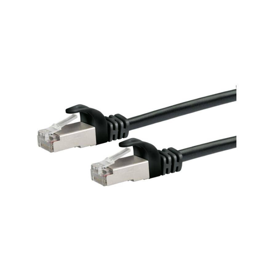 Schwaiger CAT 6 Netzwerkkabel S/FTP 2,5m Schwarz Kabel Patchkabel RJ45 Cat.6-4