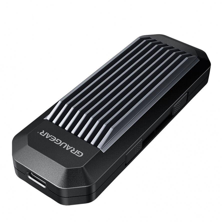 GRAUGEAR externes Gehäuse USB-C M.2NVMe/NGFF SSD PCIe3.0 retail Multimedia-Technik Externe-1