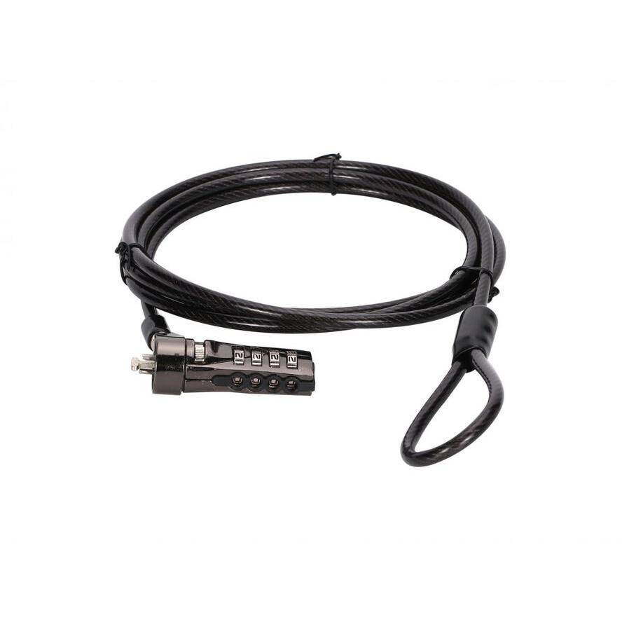 Conceptronic CUSTODIO01BS Laptop-Kombinationsschloss, Standard-Sicherheitsschlitz, 1.8m-0