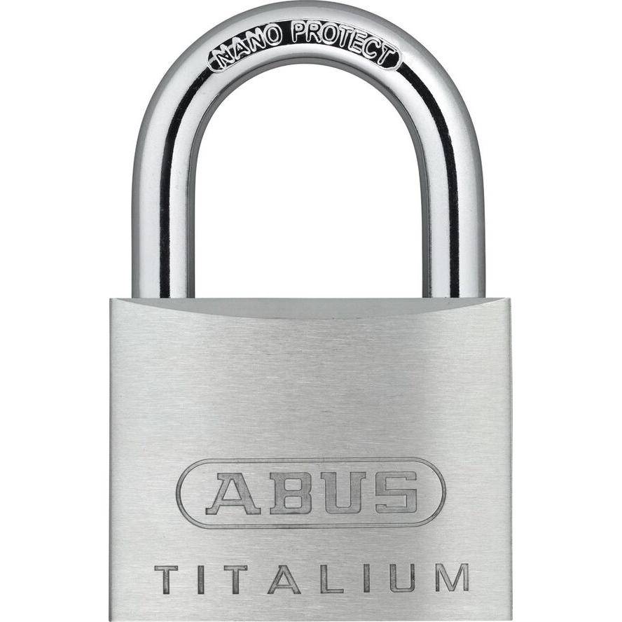 Vorhangschlösser TITALIUM™ 770869 Typ TITALIUM Bügelhöhe 29 mm Bügelstärke 8 mm Breite 50 mm Ausführung 1 Schloss, 2 Sch-1