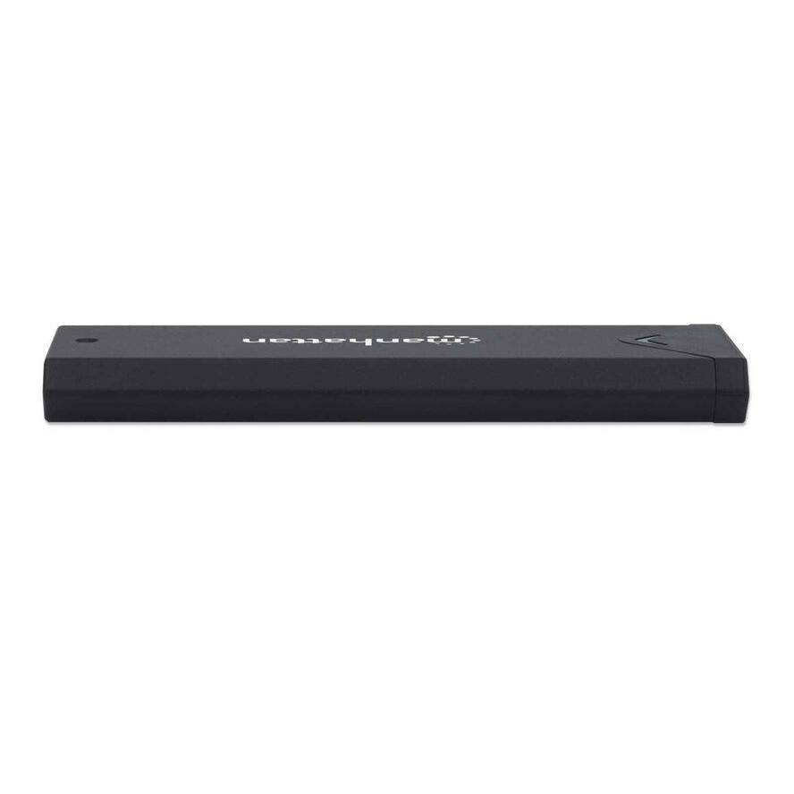Manhattan M.2 NVMe SSD Enclosure, USB-C Female Connection, 10 Gbps (USB 3.2 Gen2 aka USB 3.1), UASP-compliant, SuperSpee-2