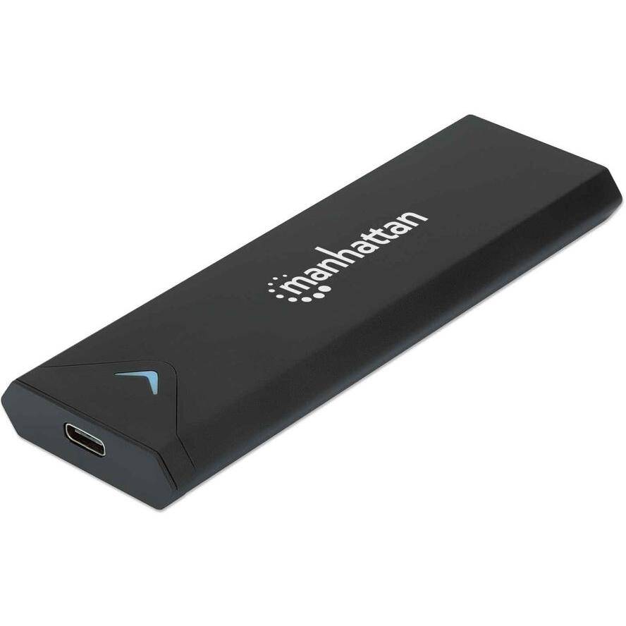 Manhattan M.2 NVMe SSD Enclosure, USB-C Female Connection, 10 Gbps (USB 3.2 Gen2 aka USB 3.1), UASP-compliant, SuperSpee-4