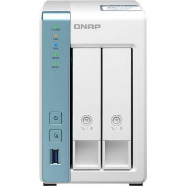 QNAP TS-233 - NAS-Server - 2 Schächte - SATA 6Gb/s - RAID RAID 0 - 1 - JBOD - RA