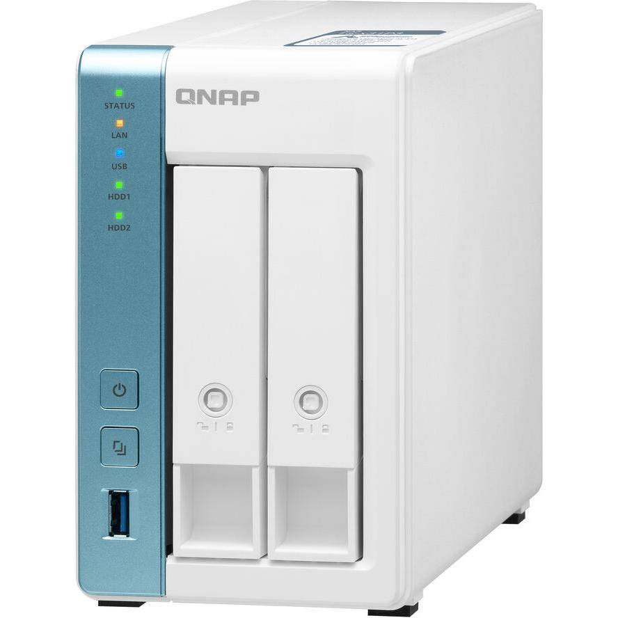 QNAP TS-233 - NAS-Server - 2 Schächte - SATA 6Gb/s - RAID RAID 0 - 1 - JBOD - RA-3
