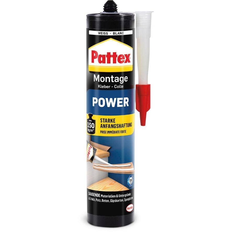 Montagekleber Power Kartusche 370g weiß-1