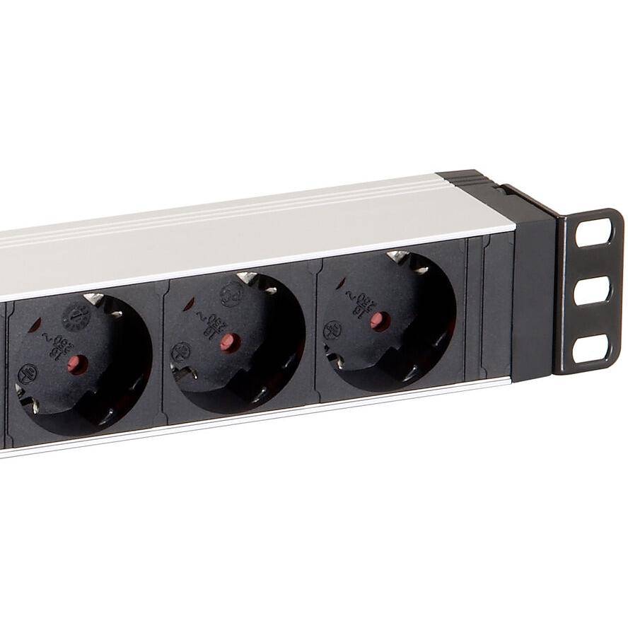 Equip 19 Steckdosenleiste 8xSchuko+Switch->St.90° si. Alu. Multimedia-Technik Steckdosenleisten-2