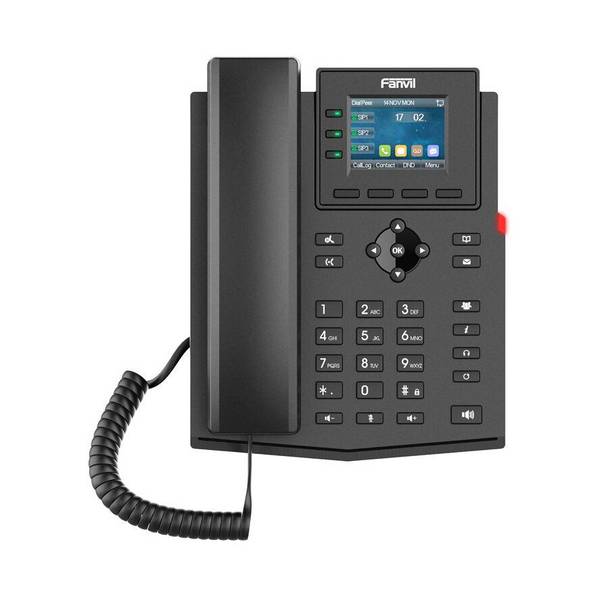 Fanvil X303G - IP-Telefon - Schwarz - Kabelgebundenes Mobilteil - Tisch/Wand - L
