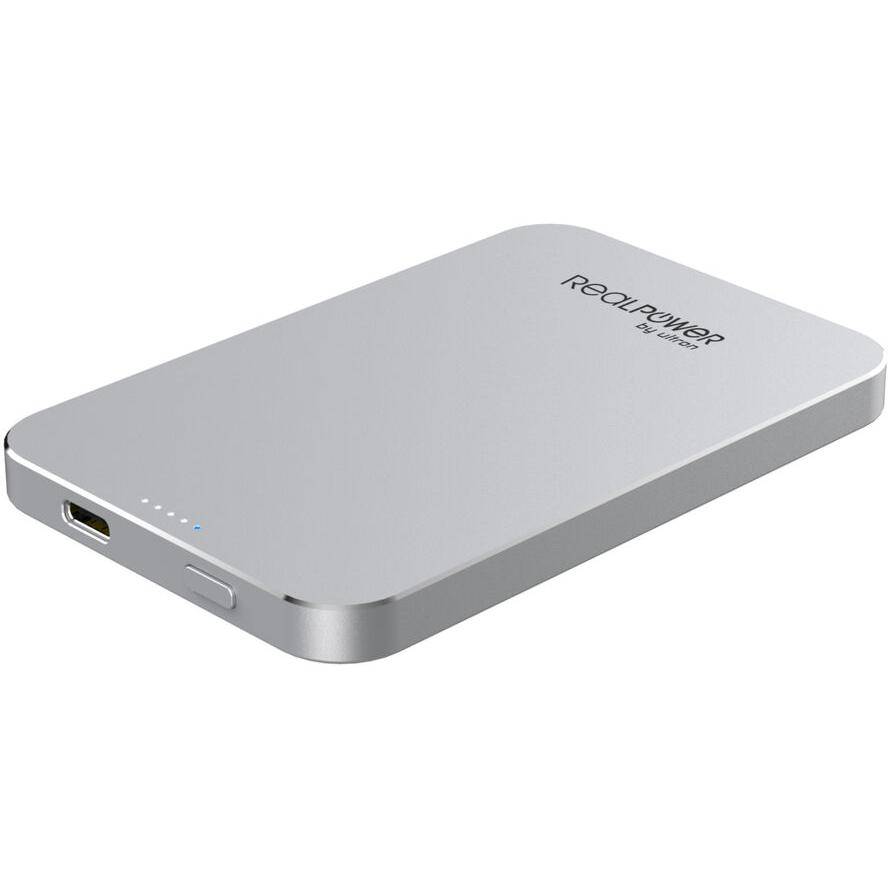 RealPower Powerbank PB-5000 MAG silber 5.000mAh Multimedia-Technik Powerbanks-0