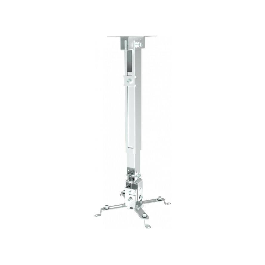 Schwaiger Beamer-Wandhalterung Höhe 430-650mm Max.20KG Weiß-1