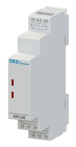 8A Installations-Relais mit 2x Wechsler, Steuerspannung AC/DC 24V, Arbeitsspannung AC bis 230 V, rote LED-0