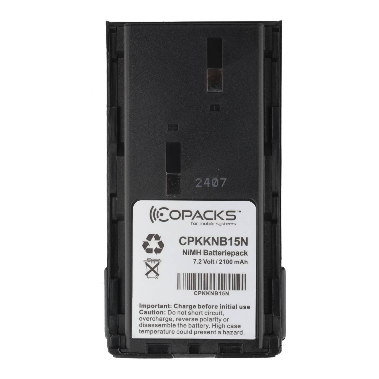 Akku passend für Kenwood TK3201 TK2202 TK3302 TK3401D - KNB45L Li-Ion 7.2V 2000mAh-1