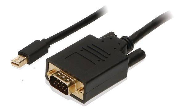 2-power CAB0027A Video cable adapter 1 m VGA (D-Sub) Mini DisplayPort Black-0