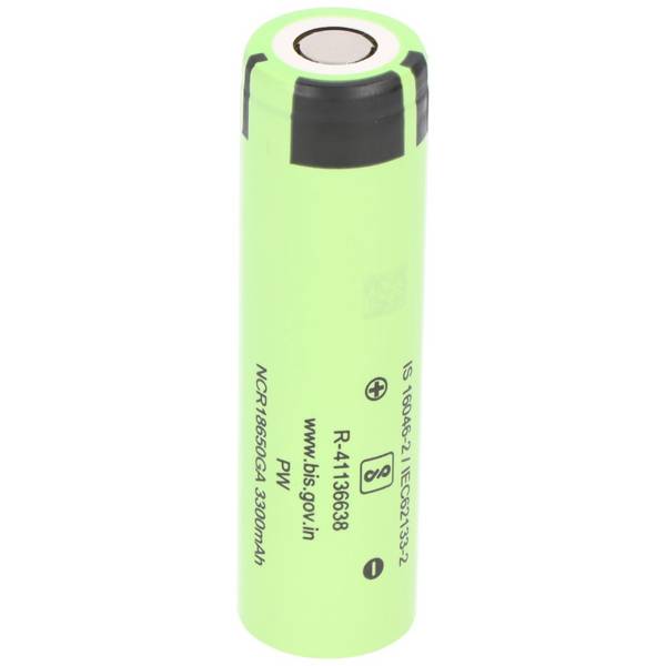 Panasonic NCR18650GA 3,6V - 3,7V 3300mAh Pluspol flach 65,3x18,3mm