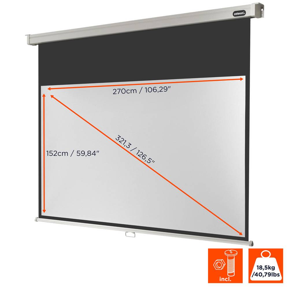 celexon Leinwand Rollo Professional 280 x 158 cm - 127"-4