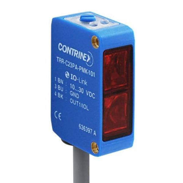 Contrinex TRR-C23PA-PMK-101, Transparent object Transparent reflex 20 x 30 (C23), red 630 nm, P/n: 620-600-306