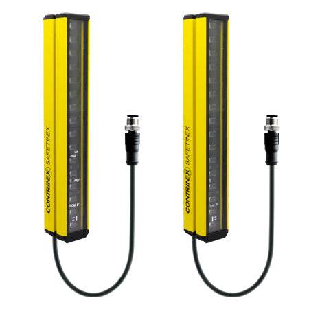Contrinex YBES-14R4-0330-P012, Light curtain extended slim Type 4 Finger 14 mm, PL e, Type 4, SIL 3, P/n: 630-200-072