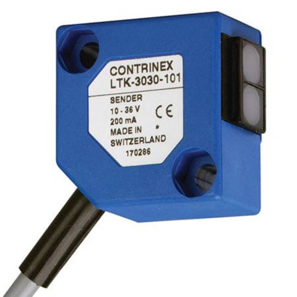 Contrinex LTK-3030-101, Standard Diffuse 30 x 30 1200 mm PBTP (Crastin) 12 turn pot. LED, P/n: 620-000-201
