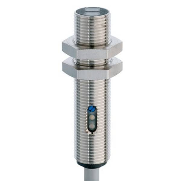Contrinex LTS-1120-301, Standard Diffuse M12 300 mm Chrome plated brass 3/4 turn pot. LED, red 660 nm, P/n: 620-200-303