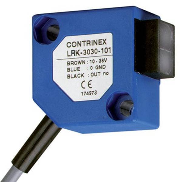 Contrinex LRK-3030-103, Standard Reflex 30 x 30 4000 mm PBTP (Crastin) 12 turn pot. LED, red 660 nm, P/n: 620-000-213