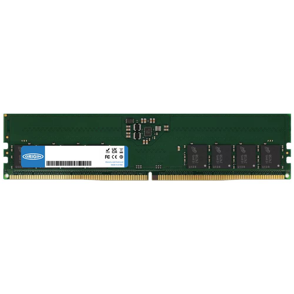 Origin Storage 32GB DDR5 4800MHz UDIMM 2Rx8 Non-ECC 1.1V, 32 GB, 1 x 32 GB, DDR5, 4800 MHz, 288-pin DIMM-1